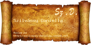 Szilvássy Daniella névjegykártya